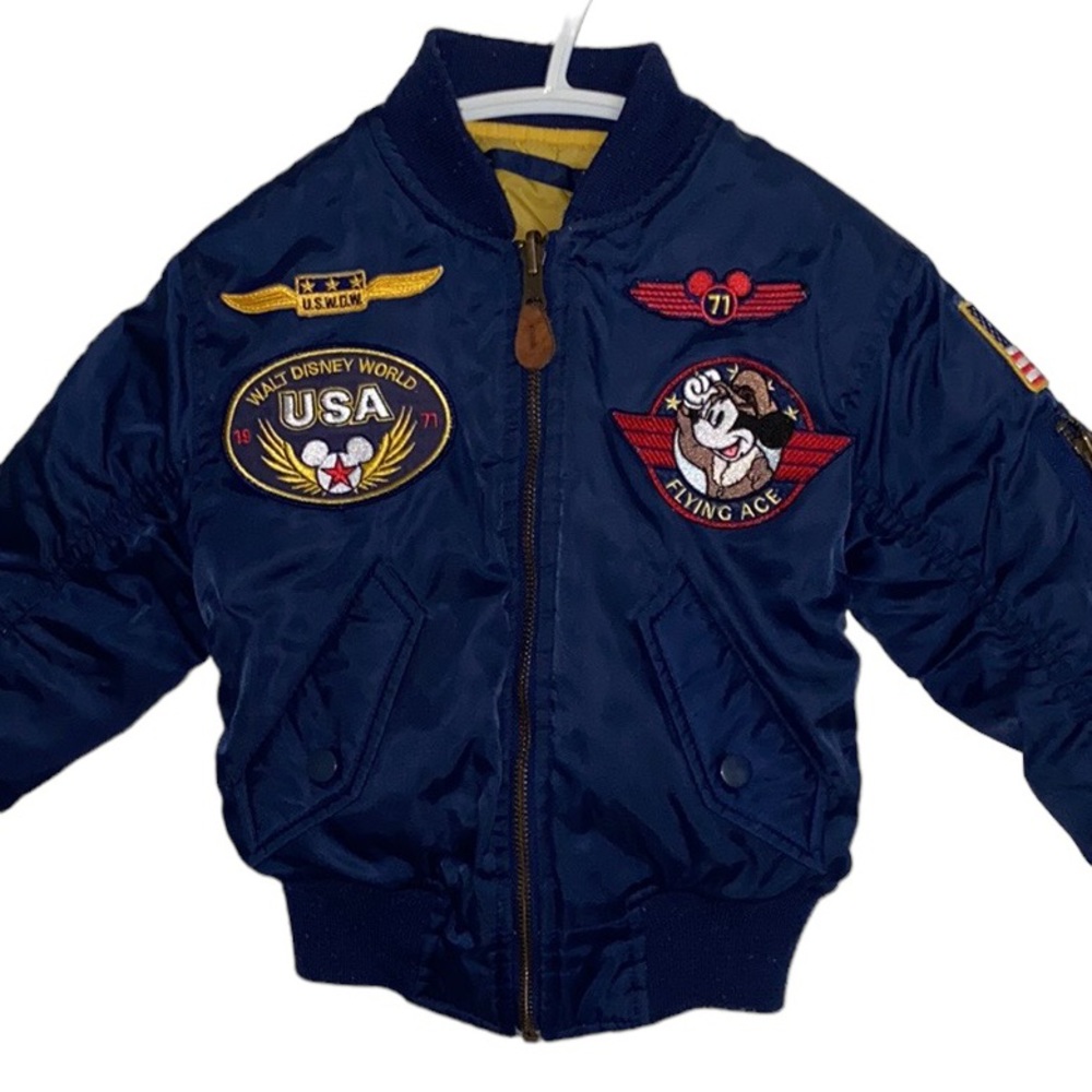 Disney Navy Blue Kids Puffer Jacket